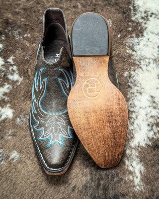 Ava Vintage Bootie in Brown by Roper – Women's Shoes from Bronco Western Supply Co.