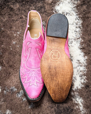 Ava Vintage Bootie in Pink by Roper – Women's Shoes from Bronco Western Supply Co.