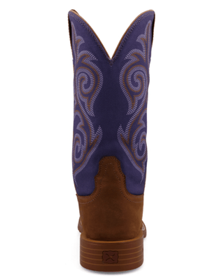 Azalea Twisted X Women's 11" Tech X Boot - Distressed Saddle and Iris – Women's Boots from Bronco Western Supply Co.