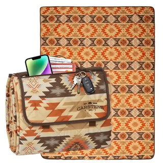 Aztec Printed Stripe Picnic Blanket – Home Decor from Bronco Western Supply Co.