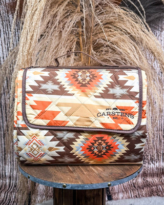 Aztec Printed Stripe Picnic Blanket – Home Decor from Bronco Western Supply Co.
