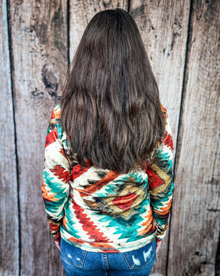 Aztec Sundown Fitted Pullover by Sterling Kreek – Apparel from Bronco Western Supply Co.