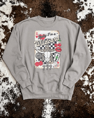 Baby I’m a Wildcard Western Pullover – Apparel from Bronco Western Supply Co.