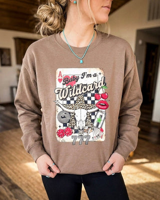 Baby I’m a Wildcard Western Pullover – Apparel from Bronco Western Supply Co.