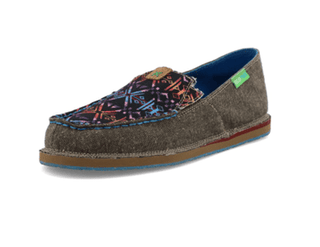 Banshee Twisted X Slip - On Loafer - Eco Dust & Blue Aztec – Women's Shoes from Bronco Western Supply Co.
