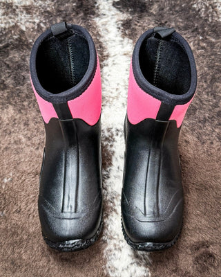 Barnyard Lady Muck Boot in Pink by Roper – Women's Shoes from Bronco Western Supply Co.