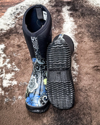 Barnyard Paisley Muck Boot in Blue by Roper – Women's Shoes from Bronco Western Supply Co.