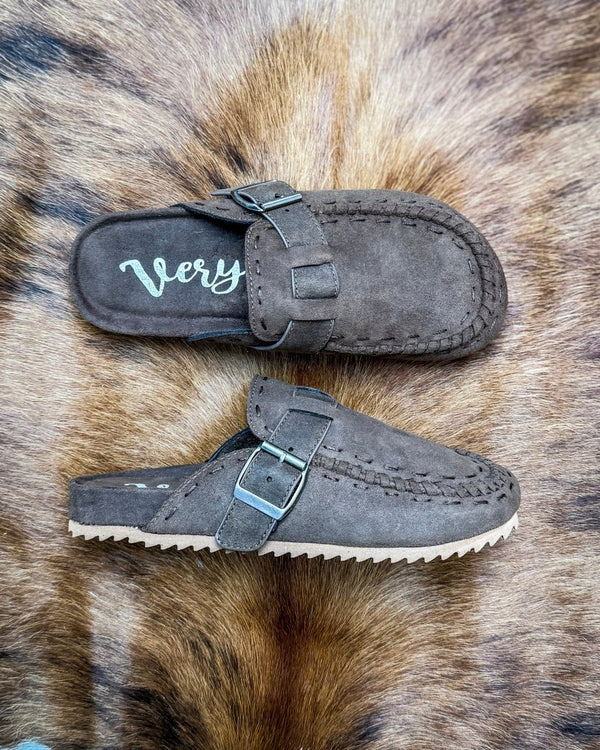 Bella Buckle Clog in Chocolate by Very G – Women's Shoes from Bronco Western Supply Co.