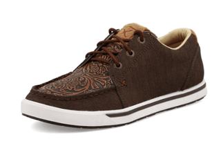 Bexley Twisted X Kicks - Cocoa & Tooled Brown – Women's Shoes from Bronco Western Supply Co.