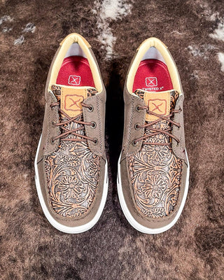 Bexley Twisted X Kicks - Cocoa & Tooled Brown – Women's Shoes from Bronco Western Supply Co.