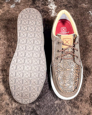 Bexley Twisted X Kicks - Cocoa & Tooled Brown – Women's Shoes from Bronco Western Supply Co.