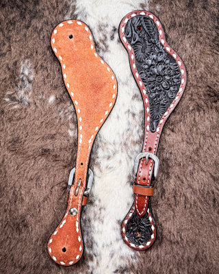 Black Collection Ladies Spur Straps – Spur Straps from Bronco Western Supply Co.