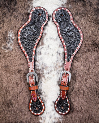 Black Collection Ladies Spur Straps – Spur Straps from Bronco Western Supply Co.