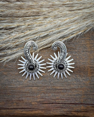 Black Rowel Boot Spur Stud Fashion Earrings – Jewelry from Bronco Western Supply Co.