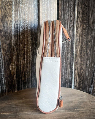 Blake Sling Bag in Beige and Brown by Wrangler – Purses & Wallets from Bronco Western Supply Co.