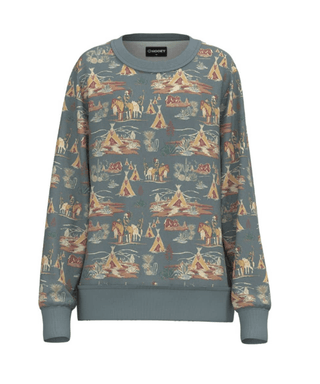 Blue Stallion Hooey Ladies Crew Sweatshirt – Apparel from Bronco Western Supply Co.