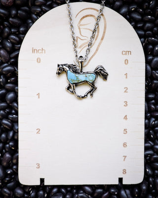 Bluebelle Horse Pendant Fashion Necklace – Jewelry from Bronco Western Supply Co.