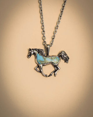 Bluebelle Horse Pendant Fashion Necklace – Jewelry from Bronco Western Supply Co.