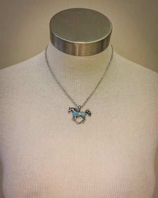 Bluebelle Horse Pendant Fashion Necklace – Jewelry from Bronco Western Supply Co.