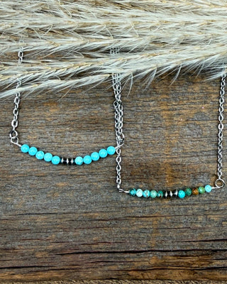Bluebird Trail Turquoise Bar Necklace – Jewelry from Bronco Western Supply Co.