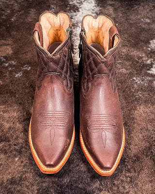 Bonnie Twisted X Steppin' Out Ankle Booties - Chocolate Truffle – Women's Shoes from Bronco Western Supply Co.