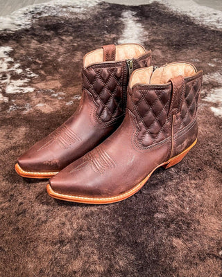 Bonnie Twisted X Steppin' Out Ankle Booties - Chocolate Truffle – Women's Shoes from Bronco Western Supply Co.