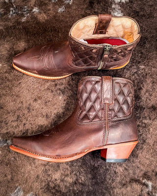 Bonnie Twisted X Steppin' Out Ankle Booties - Chocolate Truffle – Women's Shoes from Bronco Western Supply Co.