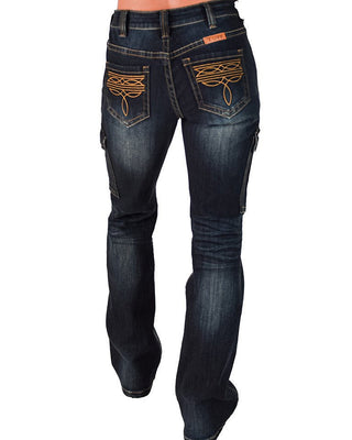 Boot Stitch Cargo Bootcut Jeans by Cowgirl Tuff – Apparel from Bronco Western Supply Co.