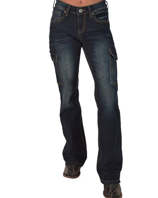 Boot Stitch Cargo Bootcut Jeans by Cowgirl Tuff – Apparel from Bronco Western Supply Co.