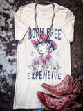 Born Free Tee - Cream - Apparel - Bronco Western Supply Co. - Bronco Western Supply Co.