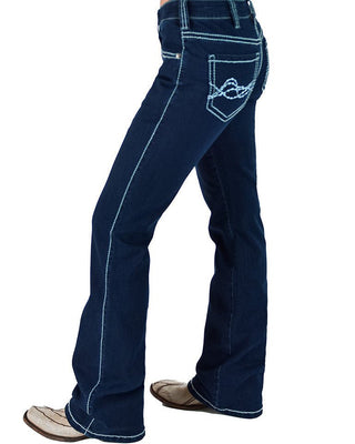 Breathe Edgy Dark Bootcut Jeans by Cowgirl Tuff – Apparel from Bronco Western Supply Co.