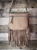 Bridget Fringe Crossbody - Tan - Purses & Wallets - Montana West - Bronco Western Supply Co.