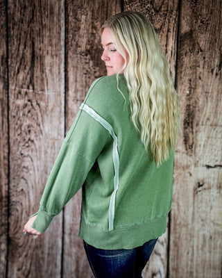 Bridle Path Embroidered Pullover in Sage – Apparel from Bronco Western Supply Co.