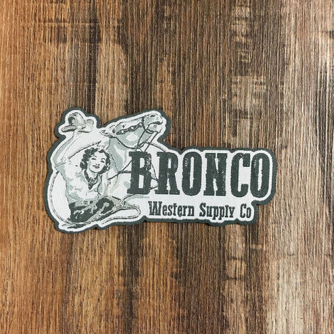 Bronco Western Supply Lady Iron - On Patch - Apparel - Bronco Western Supply Co. - Bronco Western Supply Co.