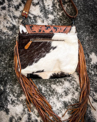 Myra Bag - Brown Boughs Hand - Tooled Bag - Purses & Wallets - Myra Bag - Bronco Western Supply Co.