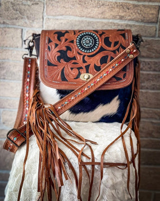 Myra Bag - Brown Boughs Hand - Tooled Bag - Purses & Wallets - Myra Bag - Bronco Western Supply Co.