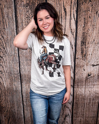 Bucking Horse Graphic Tee - Oat – Shirts & Tops from Bronco Western Supply Co.