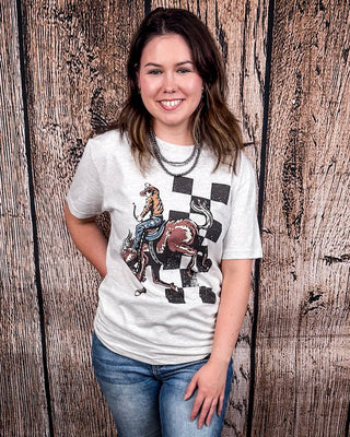 Bucking Horse Graphic Tee - Oat – Shirts & Tops from Bronco Western Supply Co.