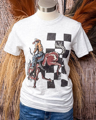 Bucking Horse Graphic Tee - Oat – Shirts & Tops from Bronco Western Supply Co.