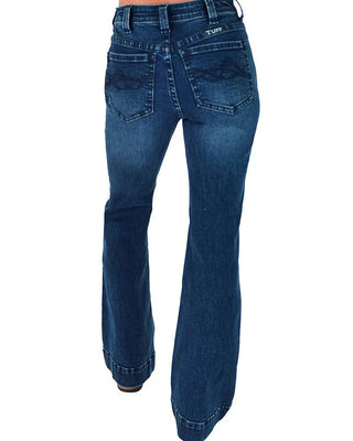 Button Up Dark Trouser Jeans by Cowgirl Tuff – Apparel from Bronco Western Supply Co.