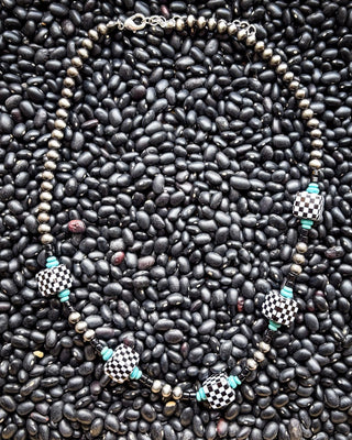 Byrdie Navajo Style Pearl Fashion Necklace – Jewelry from Bronco Western Supply Co.