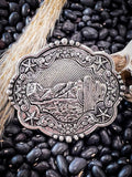 Cactus Belt Buckle Pop Out Phone Grip & Stand - Gift Items - Bronco Western Supply Jewelry - Bronco Western Supply Co.