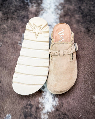 Cali Buckle Platform Clog in Taupe by Very G – Women's Shoes from Bronco Western Supply Co.
