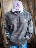 Canyon Hooey Ladies Hoodie - Black Aztec - Apparel - Hooey - Bronco Western Supply Co.