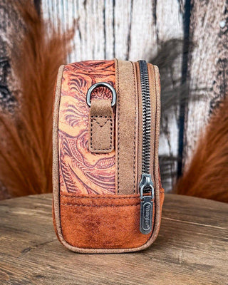 Canyon Trail Tooled Crossbody Bag in Brown by Wrangler – Purses & Wallets from Bronco Western Supply Co.