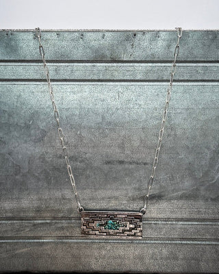 Canyonline Inlay Geo Bar Necklace – Jewelry from Bronco Western Supply Co.