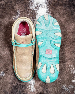 Casey Twisted X Chukka Driving Moc - Bomber & Turquoise – Women's Shoes from Bronco Western Supply Co.