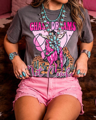Chase Dreams Not Cowboys Graphic Tee – Apparel from Bronco Western Supply Co.