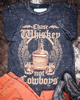 Chase Whiskey Not Cowboys Graphic Tee – Apparel from Bronco Western Supply Co.