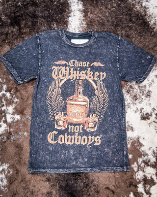Chase Whiskey Not Cowboys Graphic Tee – Apparel from Bronco Western Supply Co.